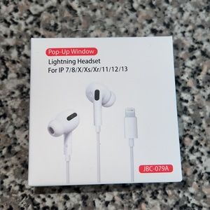 Lightning headset for iPhones 7-13 fits most